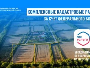 Нижегородский Росреестр информирует о проведении комплексных кадастровых работ за счет федерального бюджета